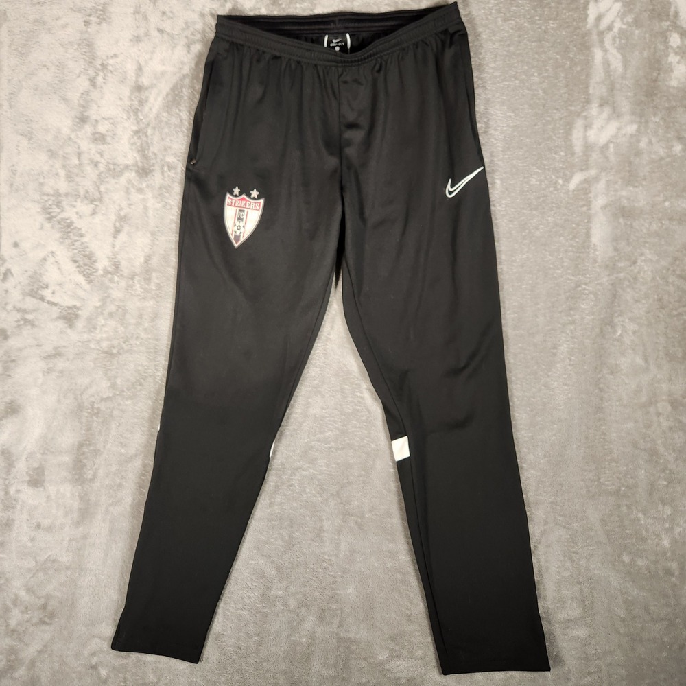 Nike Soccer Training Pants Mens L Black Excellent Dri-FIT Strikers FC DA2800-013